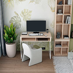 Фото Стіл письмовий Барт з полицею Дуб Сонома