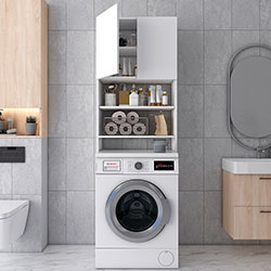 Фото Шафа для пральної машини Лола Міні Біла