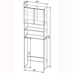 Фото Шафа для пральної машини Лола Міні Біла