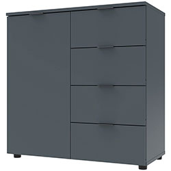 Фото Комод Рон 1 1 фасад 4 шухляди Графіт