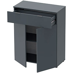 Фото Комод Рон 2 2 фасади 1 шухляда Графіт