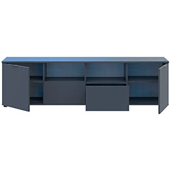 Фото Комод Рон 4 2 фасади 2 шухляди Графіт