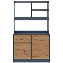 Фото Міні-кухня Лея ДСП Графіт + Дуб Евок