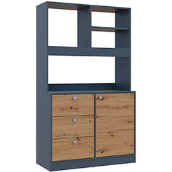 Фото Міні-кухня Лея ДСП Графіт + Дуб Евок