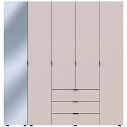 Фото Шафа для одягу Гелар 4ДСП + Дзеркало Кашемір