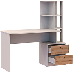 Фото Офісний стіл Т7 Кашемір + Дуб Евок