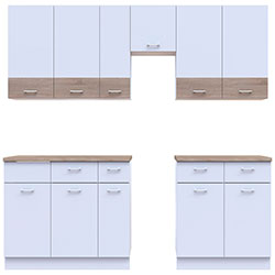 Фото Кухня Лея 3.4 м Білий + Дуб Сонома