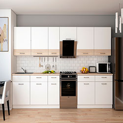 Фото Кухня Лея 3.4 м Білий + Дуб Сонома