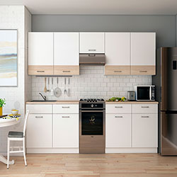 Фото Кухня Лея 3 м Білий + Дуб Сонома