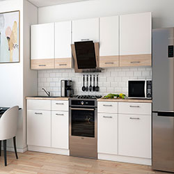 Фото Кухня Лея 2.6 м Білий + Дуб Сонома