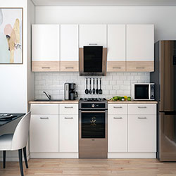 Фото Кухня Лея 2.6 м Білий + Дуб Сонома