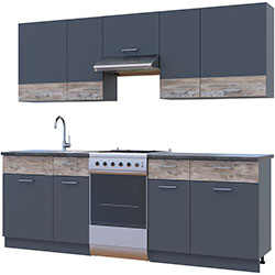Фото Кухня Лея 2.6 м Графіт + Клондайк