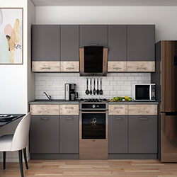 Фото Кухня Лея 2.6 м Графіт + Клондайк