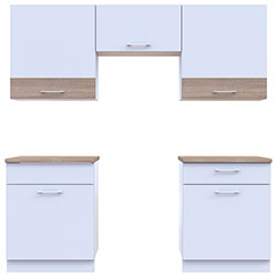 Фото Кухня Лея 1.8 м Білий + Дуб Сонома