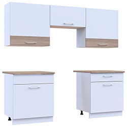 Фото Кухня Лея 1.8 м Білий + Дуб Сонома