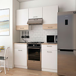 Фото Кухня Лея 1.8 м Білий + Дуб Сонома