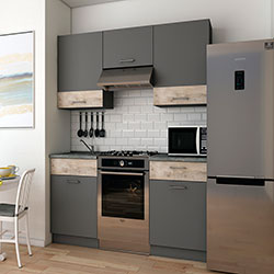 Фото Кухня Лея 1.8 м Графіт + Клондайк