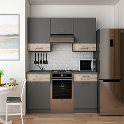 Фото Кухня Лея 1.8 м Графіт + Клондайк