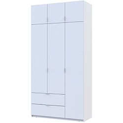 Фото Шафа для одягу Лукас 3 ДСП 120 Білий