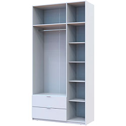 Фото Шафа для одягу Лукас 3 ДСП 120 Білий