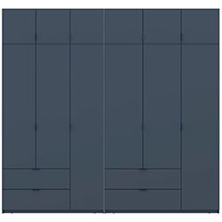 Шафа для одягу Лукас 3+3 ДСП 255 Графіт
