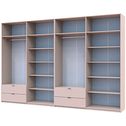 Фото Шафа для одягу Лукас 4+4 ДСП 360 Кашемір