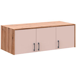 Фото Антресоль Ронді 3 ДСП Дуб Артизан + Кашемір