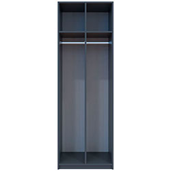 Фото Шафа для одягу Роздягальня 2 ДСП Графіт