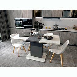 Фото Столовий стіл Бостон Сосна Натті + Графіт