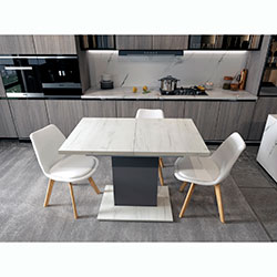 Фото Столовий стіл Бостон Сосна Натті + Графіт