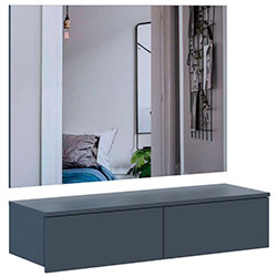 Фото Туалетний столик 2Ш з дзеркалом Левія Графіт