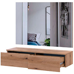 Фото Туалетний столик 2Ш з дзеркалом Левія Дуб Евок