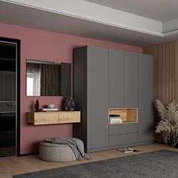 Фото Туалетний столик 2Ш з дзеркалом Левія Дуб Евок