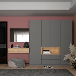 Фото Туалетний столик 2Ш з дзеркалом Левія Дуб Евок