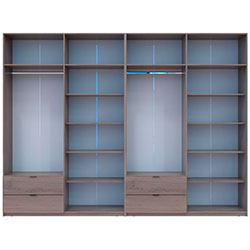 Фото Шафа для одягу Лукас 4+4 ДСП 320 Канноло