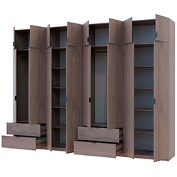 Фото Шафа для одягу Лукас 4+4 ДСП 320 Канноло
