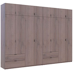 Фото Шафа для одягу Лукас 4+4 ДСП 320 Канноло