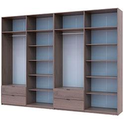 Фото Шафа для одягу Лукас 4+4 ДСП 320 Канноло