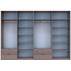 Фото Шафа для одягу Лукас 4+4 ДСП 340 Канноло