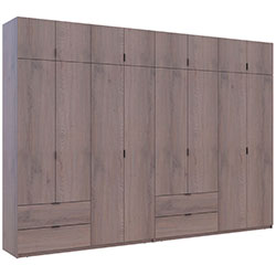 Фото Шафа для одягу Лукас 4+4 ДСП 340 Канноло