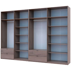 Фото Шафа для одягу Лукас 4+4 ДСП 340 Канноло