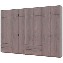 Фото Шафа для одягу Лукас 4+4 ДСП 340 Канноло