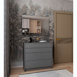 Фото Комод Дейл 4Ш Графіт