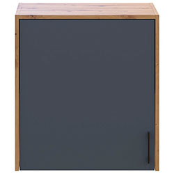 Фото Антресоль до пеналу висока Ронді ДСП Дуб Артизан + Графіт