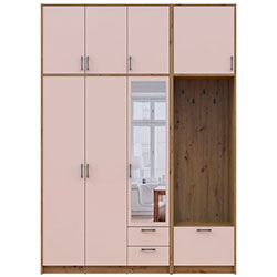  вішалкою, дзеркалом та високою антресолею 