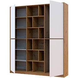 Фото Шафа розпашна Морган Дуб Артизан + Білий