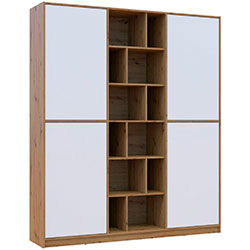 Фото Шафа розпашна Морган Дуб Артизан + Білий