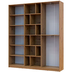 Фото Шафа розпашна Морган Дуб Артизан + Дуб Артизан