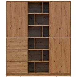 Фото Шафа розпашна з шухлядами Морган Дуб Артизан + Дуб Артизан