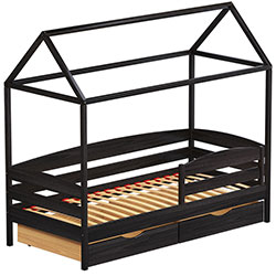 Фото Ліжко Аммі Плюс 90x190 Венге